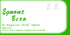 egmont biro business card